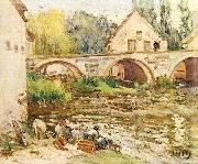 Alfred Sisley Die Wascherinnen von Moret Sweden oil painting artist
